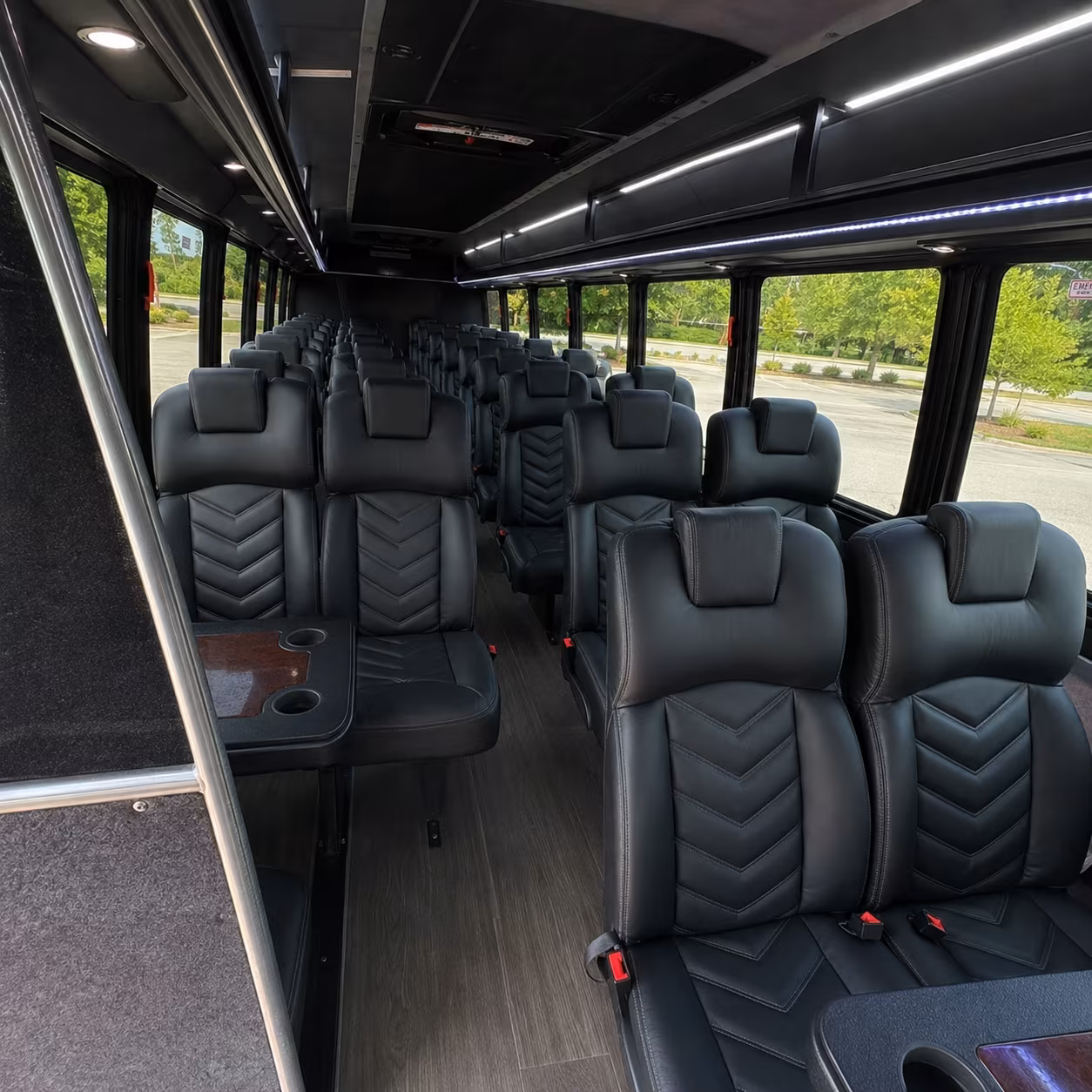 hialeah 25 passenger minibus inside