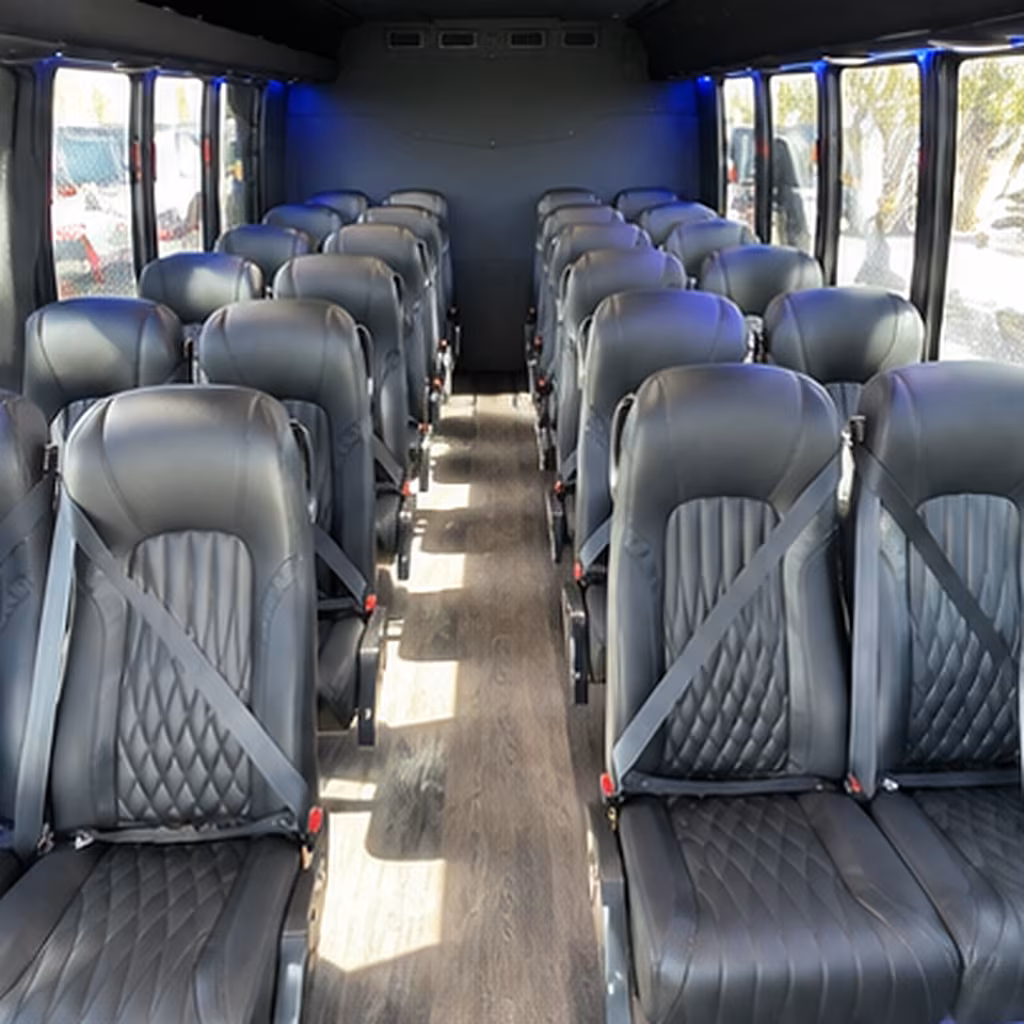 hialeah 28 passenger minibus inside