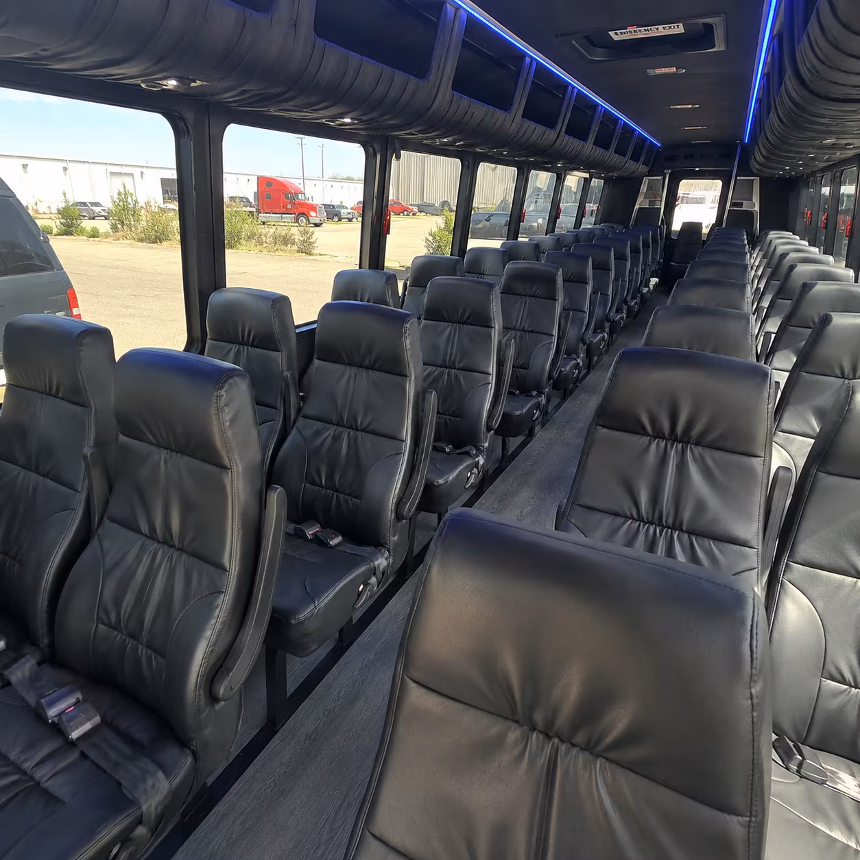 hialeah 30 passenger minibus inside