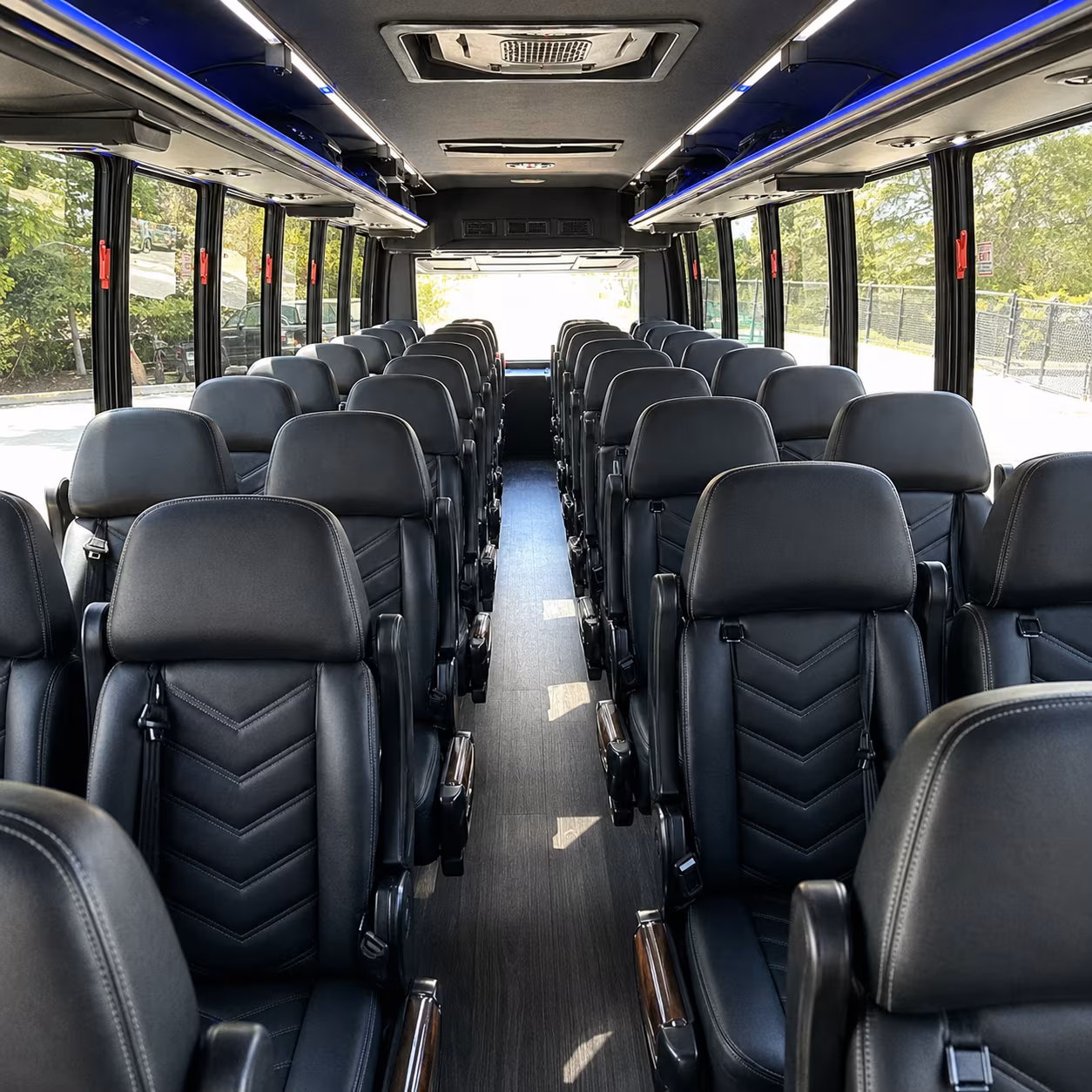 hialeah 35 passenger minibus inside