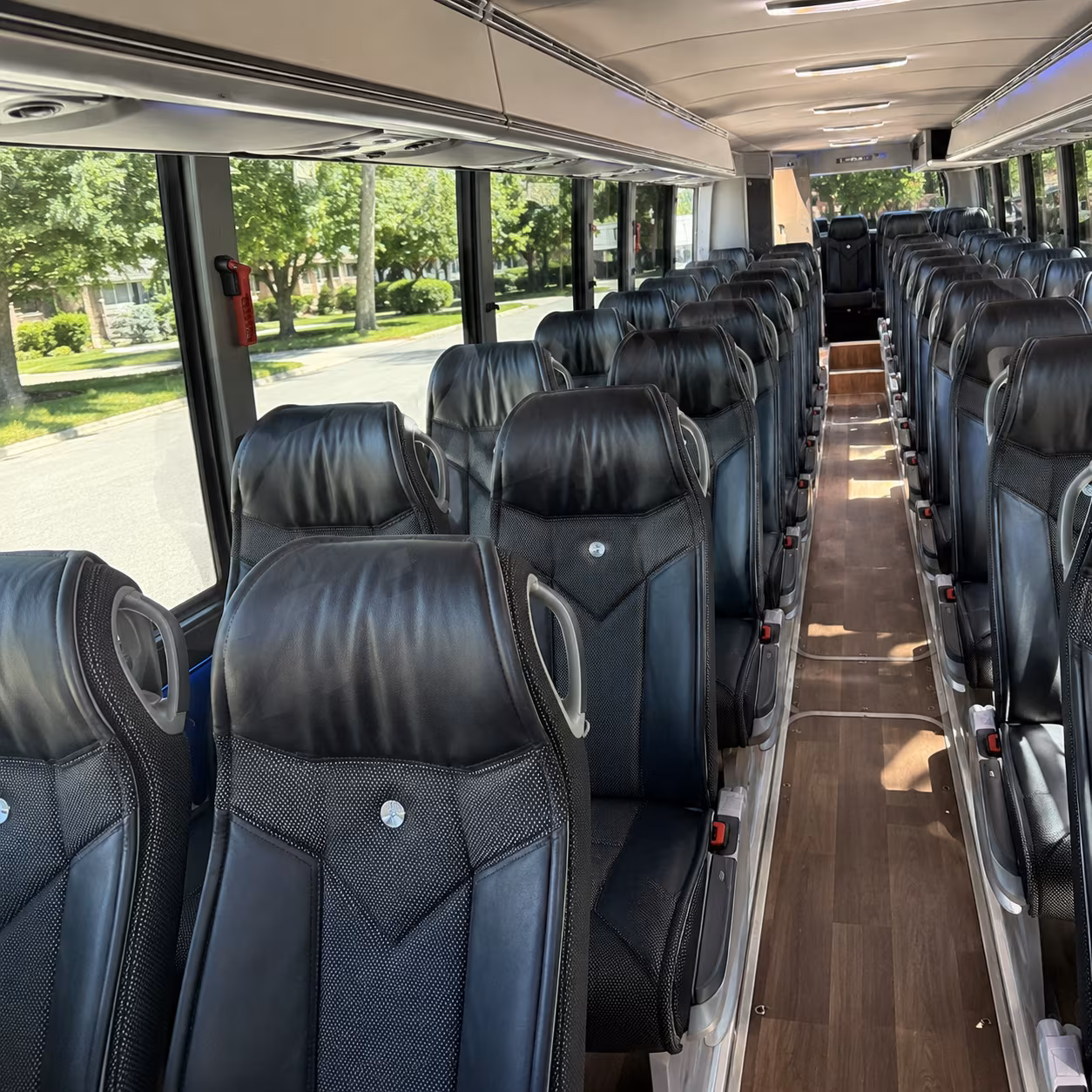 hialeah 40 passenger charter bus inside