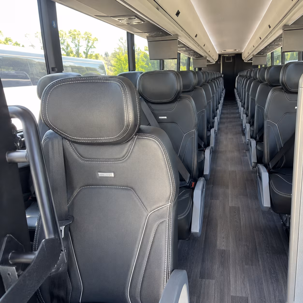 hialeah 47 passenger charter bus interior