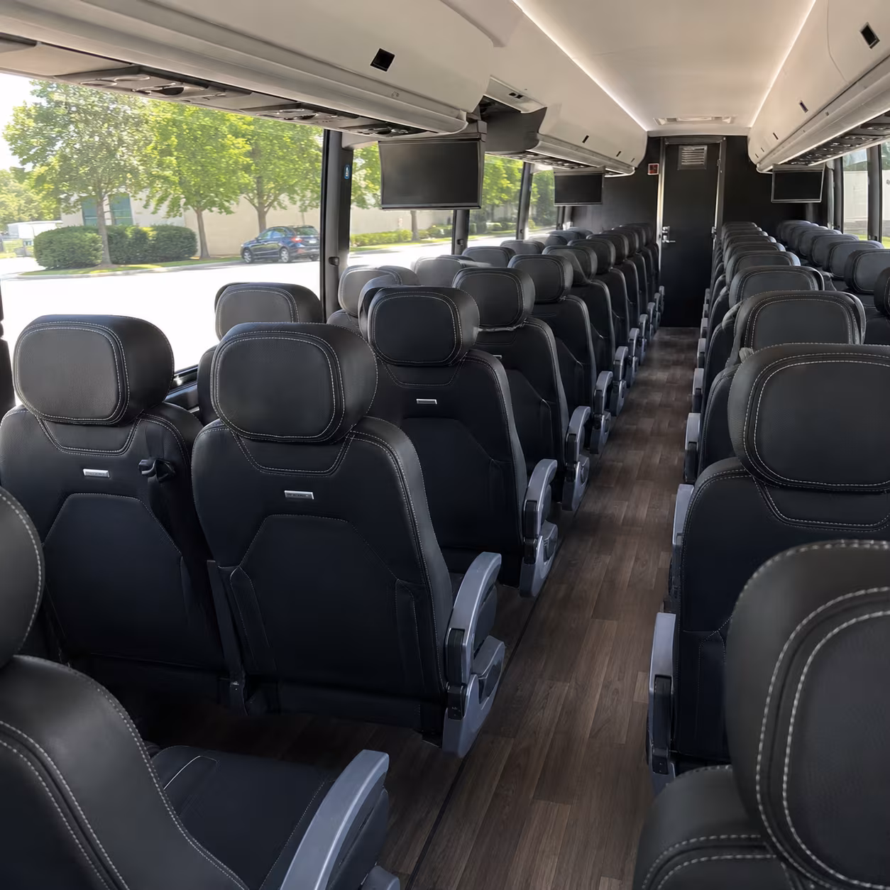 hialeah 56 passenger charter bus interior
