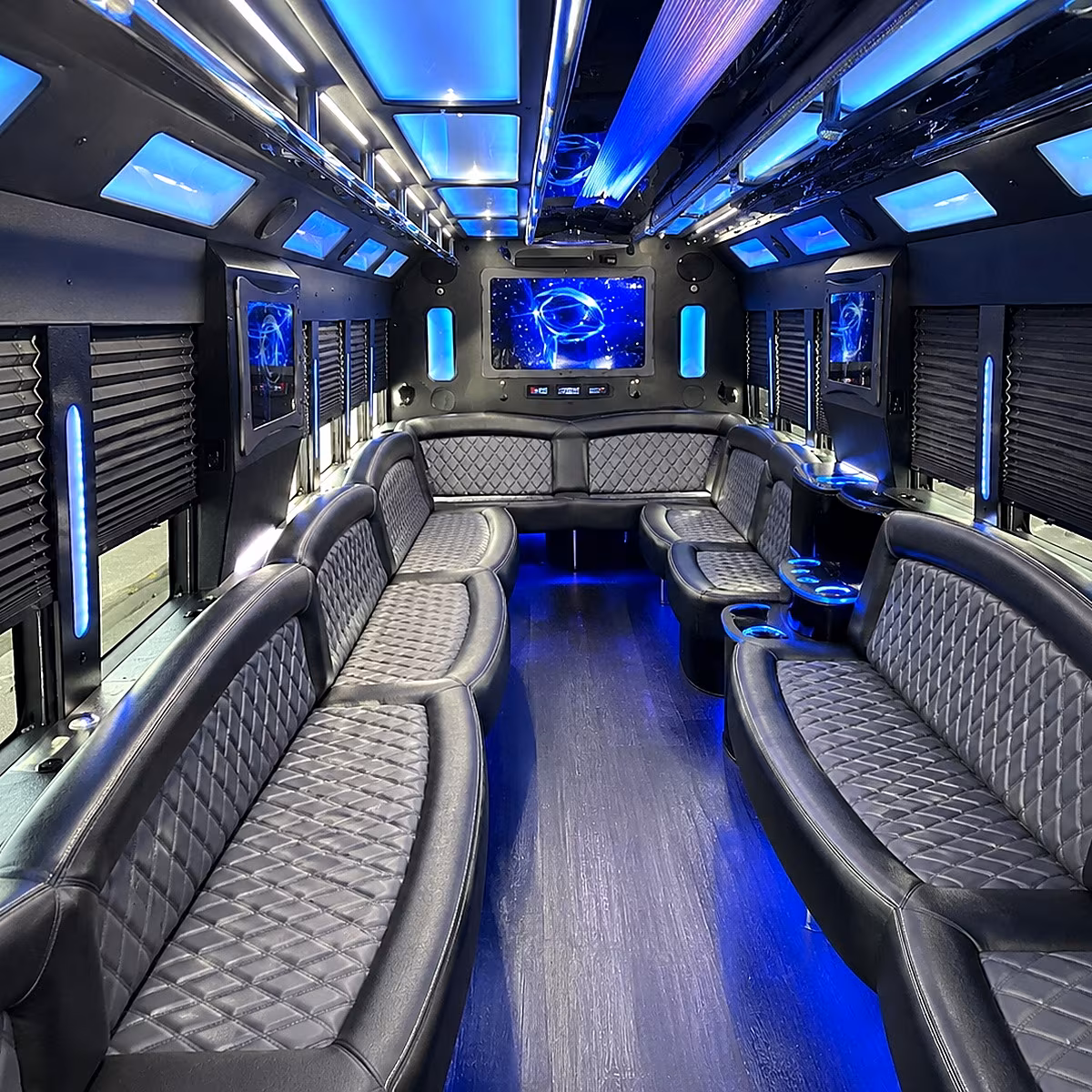 party buses for hialeah bridal parties and wedding day groups